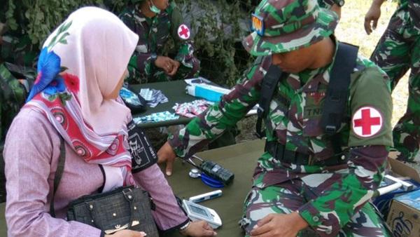 Denarhanud Rudal 004 Dam I/BB Gekar Baksos dan Latihan Menembak Rudal Starstreak