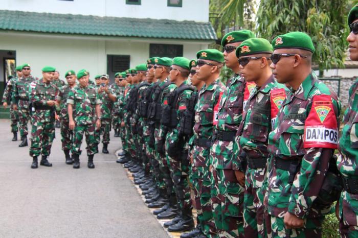 Satgas Pengamanan Perbatasan RI - Malaysia  Batalyon Infanteri 133/YS Menerima Pembekalan