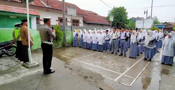Polres Tanjungbalai Adakan Program Police Goes To School dan Imbau Pelajar Tak Ikut Demo