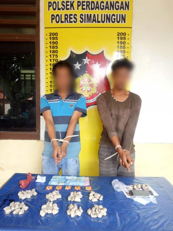 Dua Pengedar Narkoba di tangkap Polsek Perdagangan