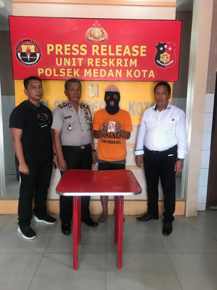 Polsek Medan Kota Tangkap Pengedar Narkoba