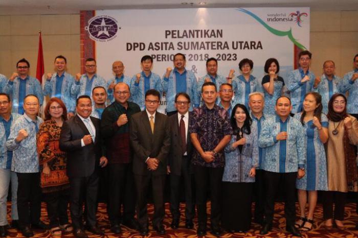 Solahuddin Kembali Dilantik jadi Ketua Asita Sumut, Wagub Harapkan Sinergi Kembangkan Pariwisata