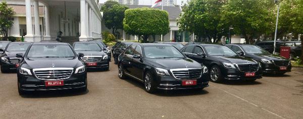 Sebanyak 11 unit Mercedes Benz S-Class dan 6 unit E-Class Siap di Gunakan