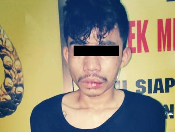 Pelaku Curanmor Bonyok Diamuk Warga Medan Area