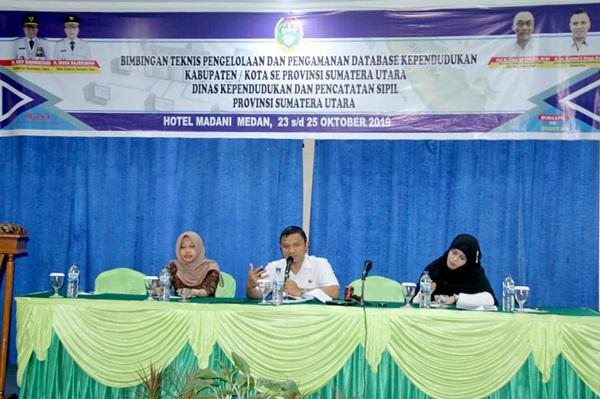 Disdukcapil Sumut Gelar Bimtek Pengelolaan dan Pengamanan Basis Data Kependudukan