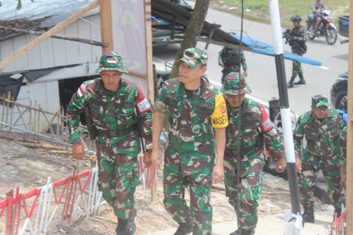 Tim Wasev Mabes TNI Melaksanakan Pengecekan Kesiapan Latihan Pratugas Yonif 133/ YS