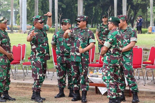 Panglima TNI Tinjau Simulasi Pengamanan Pelantikan Presiden RI di Monas