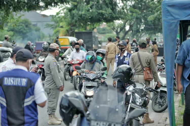 Pemko Medan Kembali Gelar Razia Masker di Kecamatan Medan Sunggal