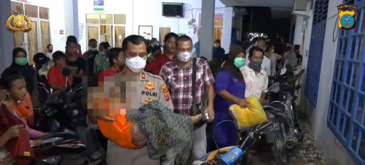 Kapolsek Sunggal Evakuasi Bocah Korban Penganiayaan Paman dan Bibi