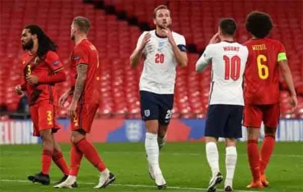 Inggris Giling Belgia Skor 1-2 di Laga UEFA Nations League 2020-2021