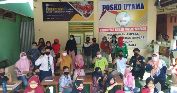 YAFSI Berikan Fasilitas Wifi Gratis untuk Siswa Rumah Pintar Amplas