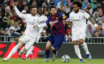 Tiga Gol Madrid ke Gawang Barcelona Liga Spanyol