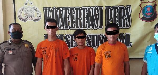 Asyik Pesta Sabu, Tiga Pria Ini Diciduk Polisi