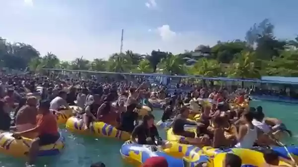Tak Patuhi Prokes, Gubsu Minta Waterpark yang  Viral Karena Kerumunan Orang Ditutup