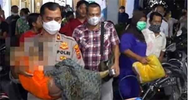 Kapolsek Sunggal Evakuasi Bocah 4 Tahun yang Dianiaya Paman dan Bibinya