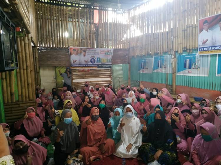 Emak-emak di Medan Ajak Keluarga Pilih Akhyar-Salman
