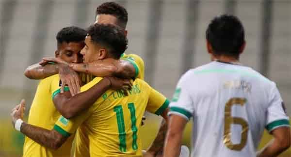 Brasil Pesta Gol Hadapi Bolivia di Kualifikasi Piala Dunia 2022