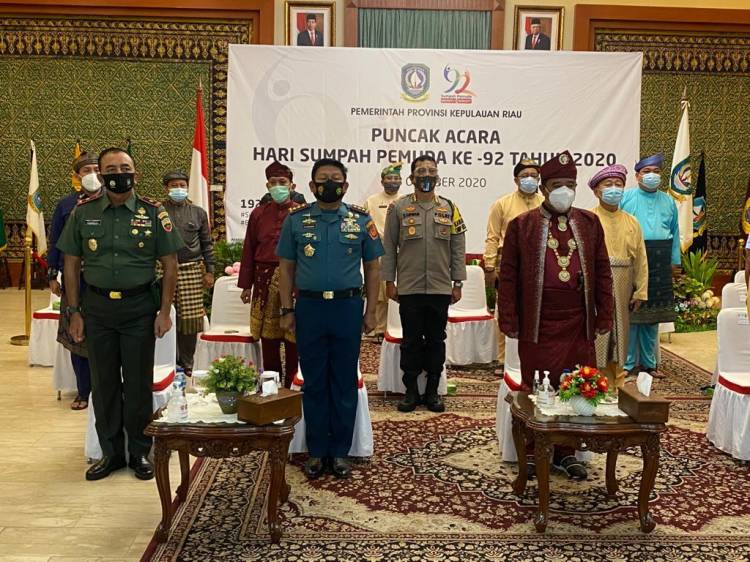 Pangkogabwilhan I Hadiri Upacara Hari Sumpah Pemuda Secara Virtual di Gedung Daerah Tanjung Pinang