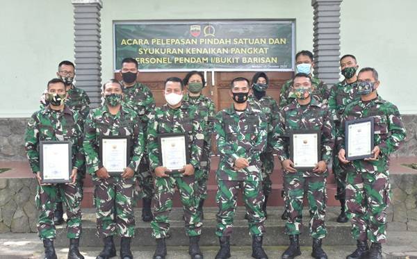 Kapendam I/BB Lepas Prajurit Pindah Satuan