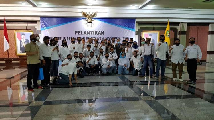 Dilantik, Ini Struktur Kepengurusan PWI Jawa Tengah