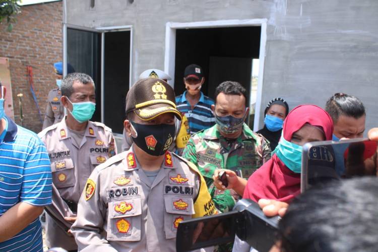 Kapolres Sergai Resmikan Bedah Rumah Warga Korban Bencana Angin Puting Beliung