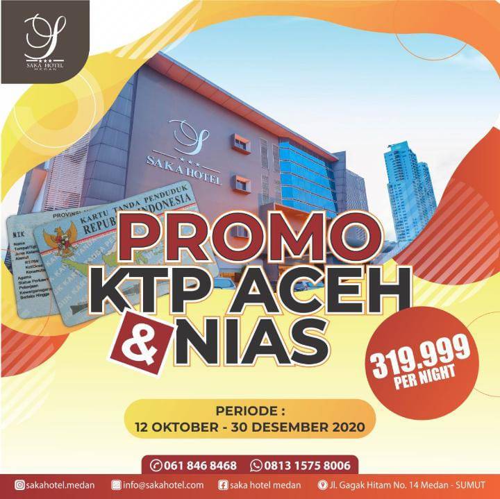 Ayo Nginap di Saka Hotel Hanya Rp 319 Ribuan Pakai KTP Aceh dan Nias