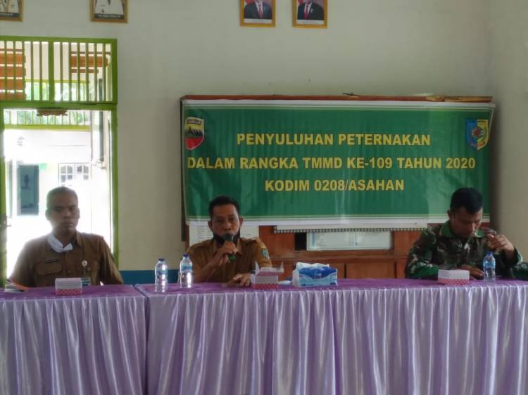 Kodim 0208/AS Lakukan Penyuluhan Perternakan Melalui Dinas Peternakan Batu Bara
