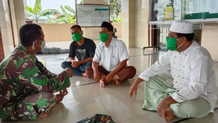 Satgas TMMD Ke - 109 Bersama Dengan Tokoh Agama Tanah 600 Berdiskusi Tentang Kegiatan Program TMMD