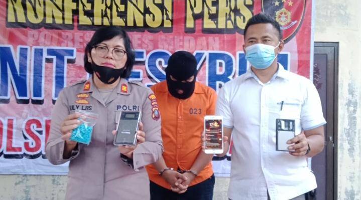 Polsek Medan Baru Ringkus Pengedar Pil Ekstasi Seberat 205 Butir dan Sabu