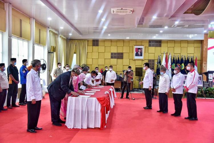 Saksikan Pelantikan Dewan Kehormatan dan Pengurus PMI Sumut, Edy Rahmayadi Beri Apresiasi