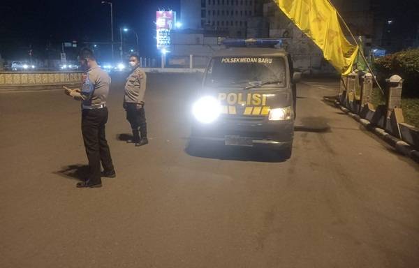 Polsek Medan Baru Tingkatkan Patroli Blue Light Antisipasi Kejahatan Malam Hari