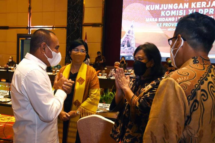 Edy Rahmayadi Hadiri Kunjungan Kerja Komisi XI DPR RI