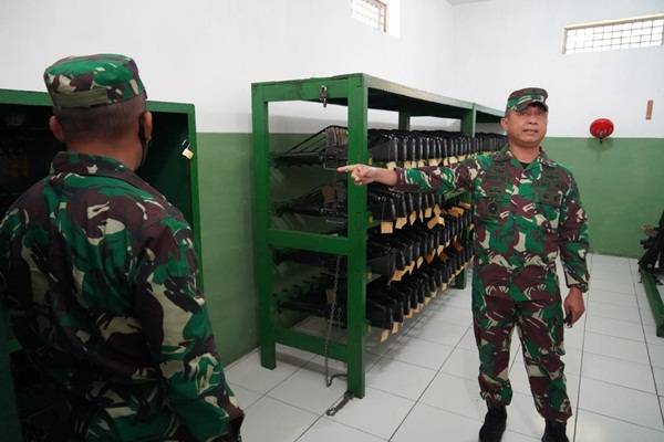 Tim Sopsad Mabesad Tinjau Alutsista di Makorem 022/PT