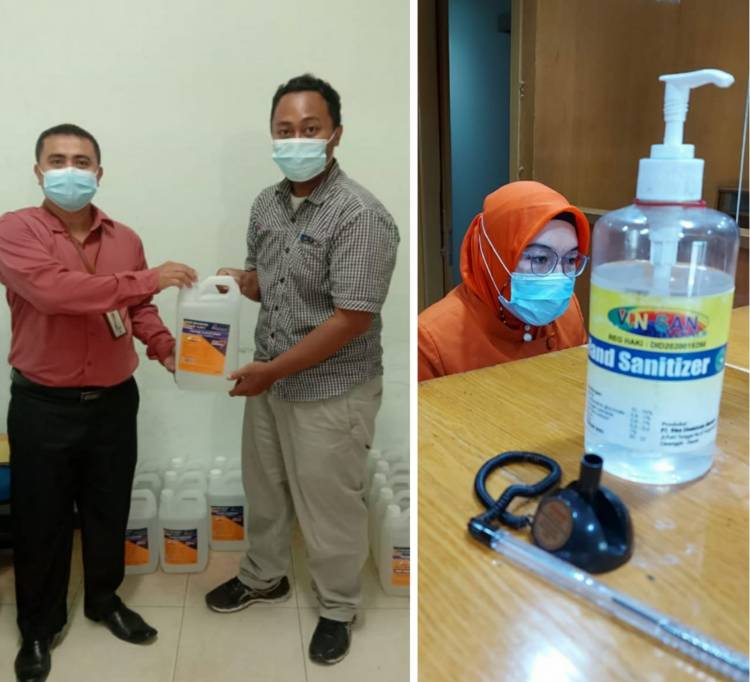 Produksi Hendsanitizer, Ketua JMSI : Apresiasi Bank Sumut Berdayakan UMKM
