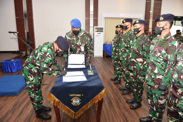 Danlantamal I Belawan Pimpin Sertijab 3 Pejabat