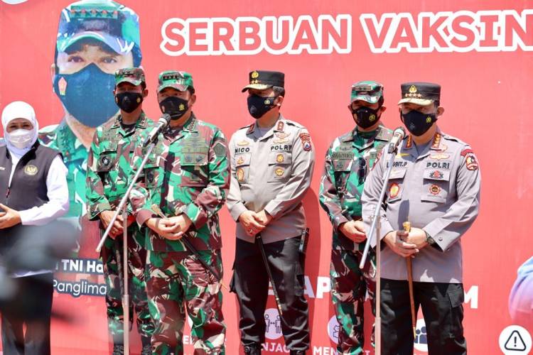 Kekompakan Forkopimda Jatim Tangani Covid 19 Diapresiasi Kapolri dan Panglima  TNI