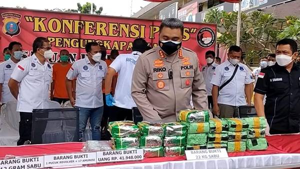 Satres Narkoba Polrestabes Medan Gagalkan Peredaran 25 Kg Sabu, Barang Bukti Lainnya 1 Pucuk Senpi
