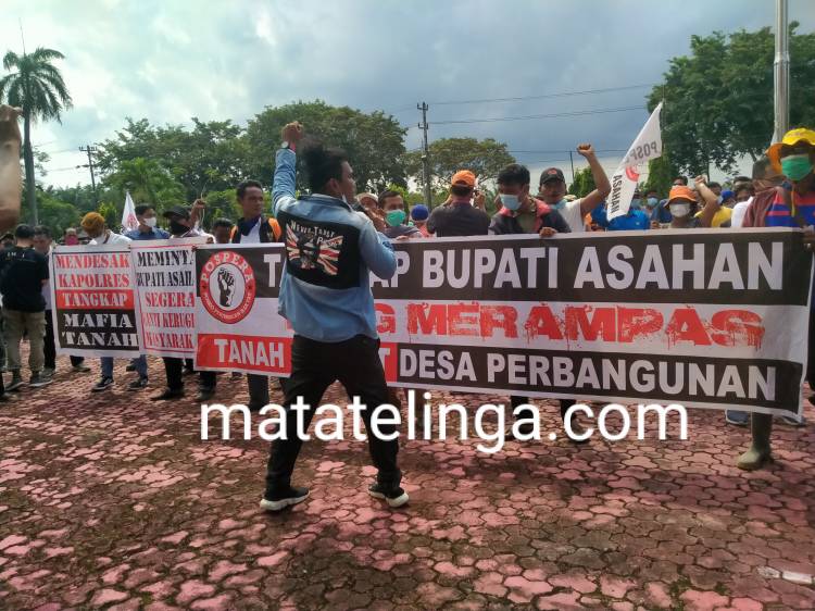 Massa Pospera Geruduk Pemkab Asahan