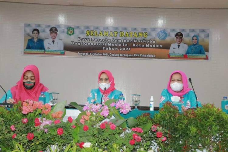 Narkoba Semakin Merebak, TP PKK Kota Medan Gelar Seminar Bagi Generasi Muda