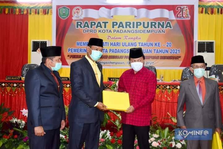 Ketua DPRD Kota Padangsidimpuan Siwan Siswanto, SH Pimpin Rapat Paripurna HUT Pemko