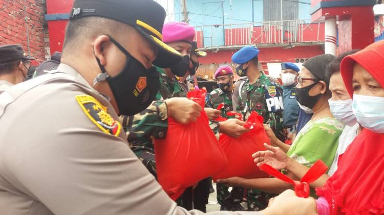 Polres Pelabuhan Belawan Serbu Markas Pomal dan Marinir