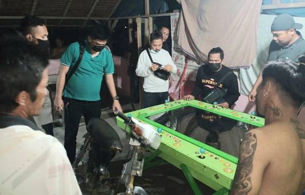 Jawab Keresahan Warga,  Polres Tebingtinggi Grebek Lokasi Mesin Judi Tembak Ikan