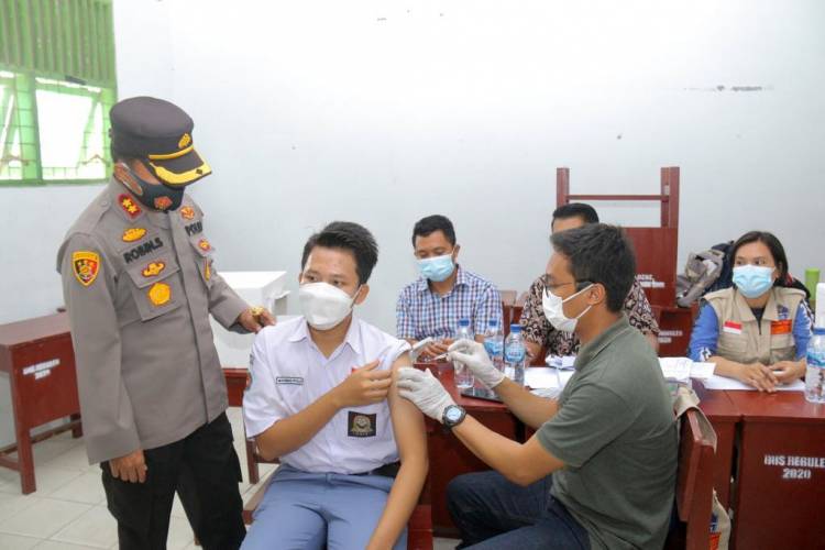 Gelar Vaksinasi dan Bakti Sosial Pengabdian AKABRI 90, Kapolres Sergai Tinjau Kesiapan Lokasi Vaksinasi