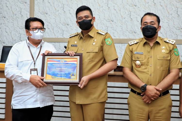 Pemko Medan Terima Piagam Penghargaan WTP dari Kementerian Keuangan