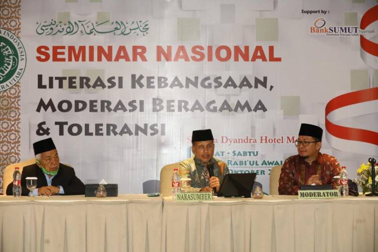 Wagubsu Hadiri Seminar Nasional Literasi Kebangsaan Moderasi dan Toleransi Beragama