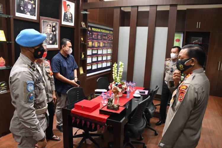 Kapolres Sergai sambut Aipda Saman Pasca Pulang Dari Tugas Ibu Pertiwi