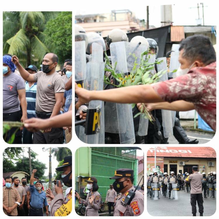 Gara-Gara Kasus KDRT, Polres Tebingtinggi Di Demo Warga