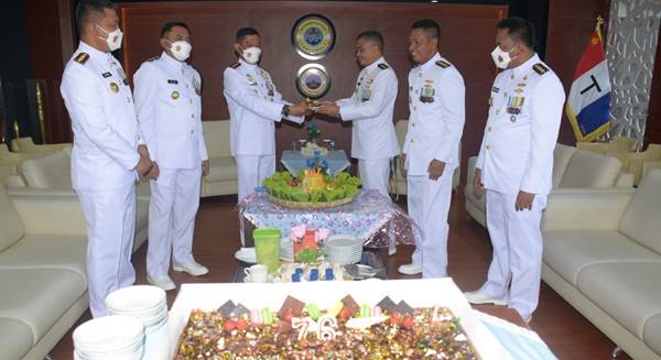 Peringatan HUT ke 76 TNI di Lantamal I Belawan Berlangsung Sederhana
