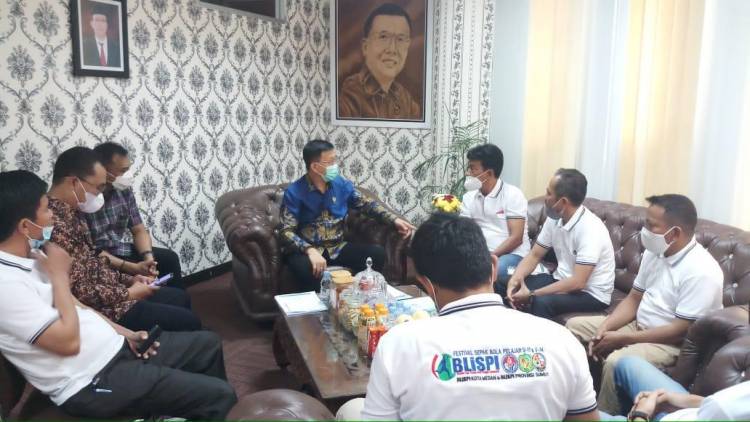 Bertemu Pengurus BLSPI Kota Medan dan Sumut, Ketua DPRD Medan Dukung Liga Sepakbola Pelajar