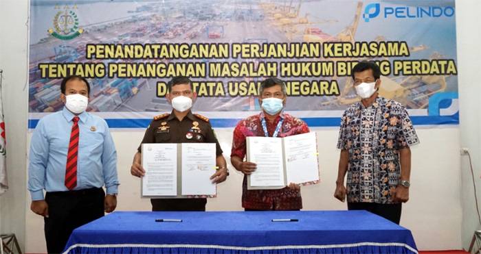 Kejari Belawan Jalin Kerjasama Bidang Datun Dengan PT Pelindo Cabang Belawan